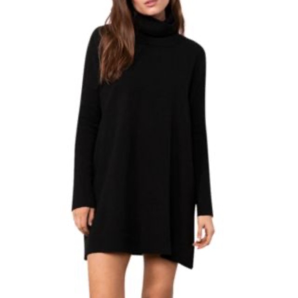 BB DAKOTA X STEVE MADDEN BLACK TURTLENECK SWEATER DRESS SIZE XS - Picture 1 of 5